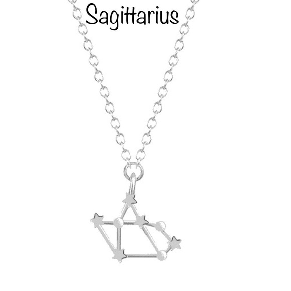 CONSTELLATION SAGITTARIUS SILVER NECKLACE - Picture 1 of 4